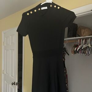 Sandro black knit dress